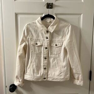 J. Crew Small Off-white Denim Jacket